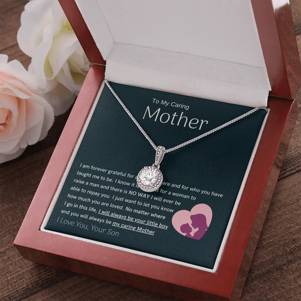 To My Loving Mother - You are my sunshine, I will always be your little boy (Extremely High Demand) - Eternal Hope Necklace