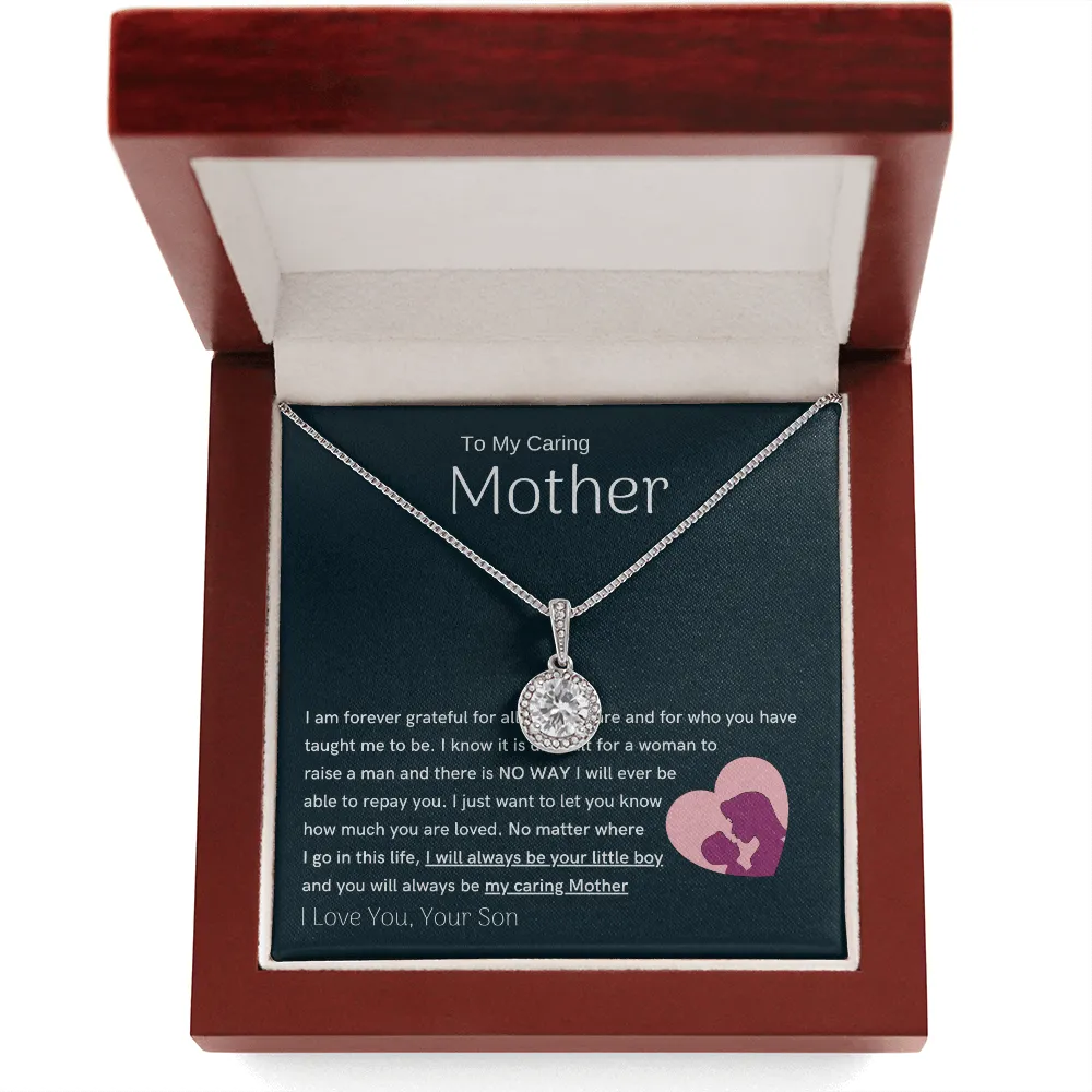 To My Loving Mother - You are my sunshine, I will always be your little boy (Extremely High Demand) - Eternal Hope Necklace