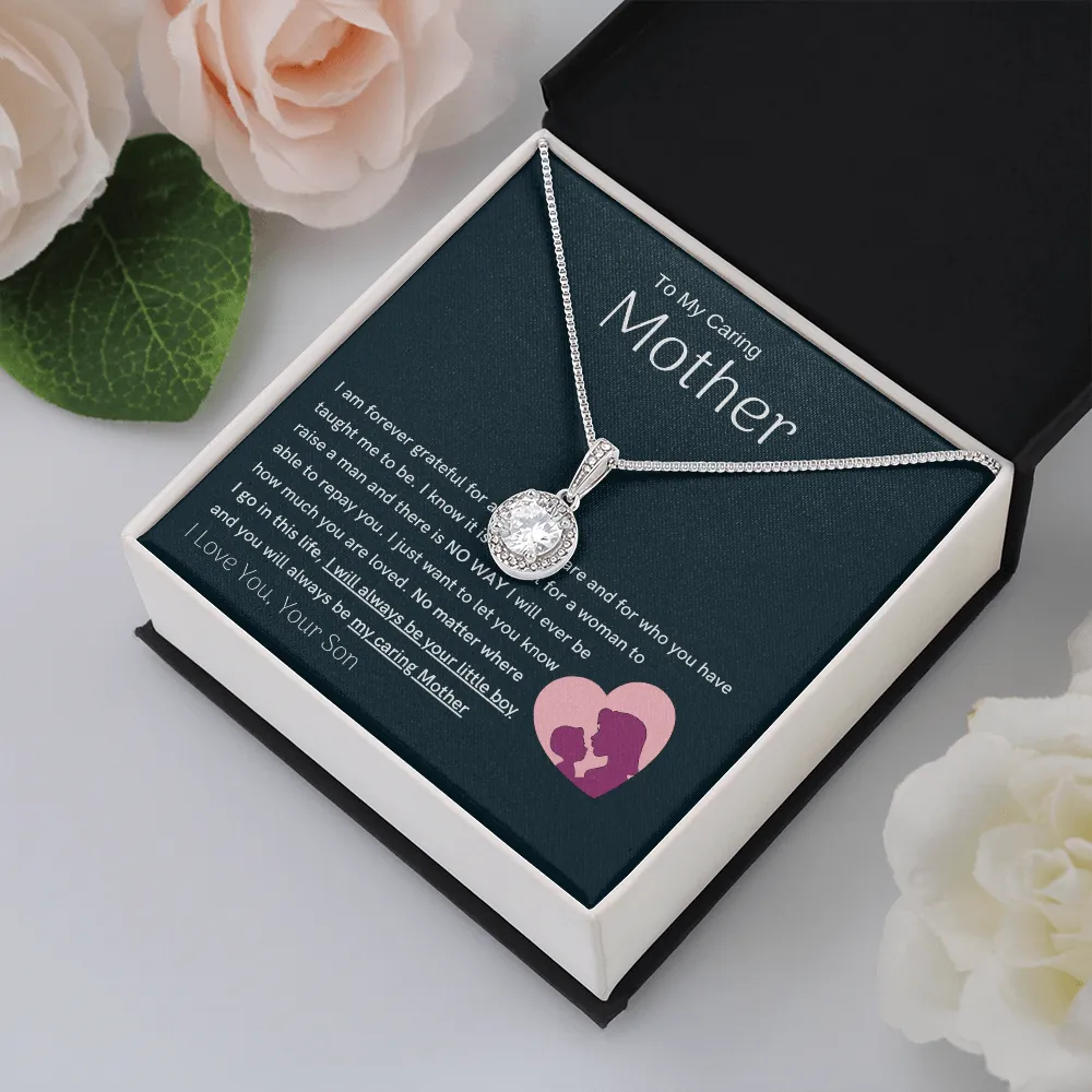 To My Loving Mother - You are my sunshine, I will always be your little boy (Extremely High Demand) - Eternal Hope Necklace