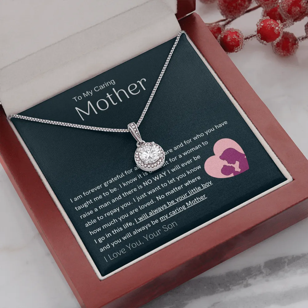 To My Loving Mother - You are my sunshine, I will always be your little boy (Extremely High Demand) - Eternal Hope Necklace