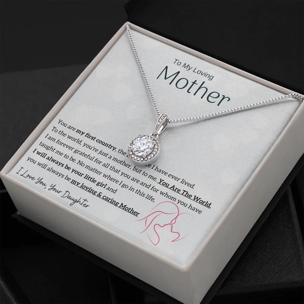 To My Loving Mother - You are my sunshine, I will always be your little girl (Extremely High Demand) - Eternal Hope Necklace