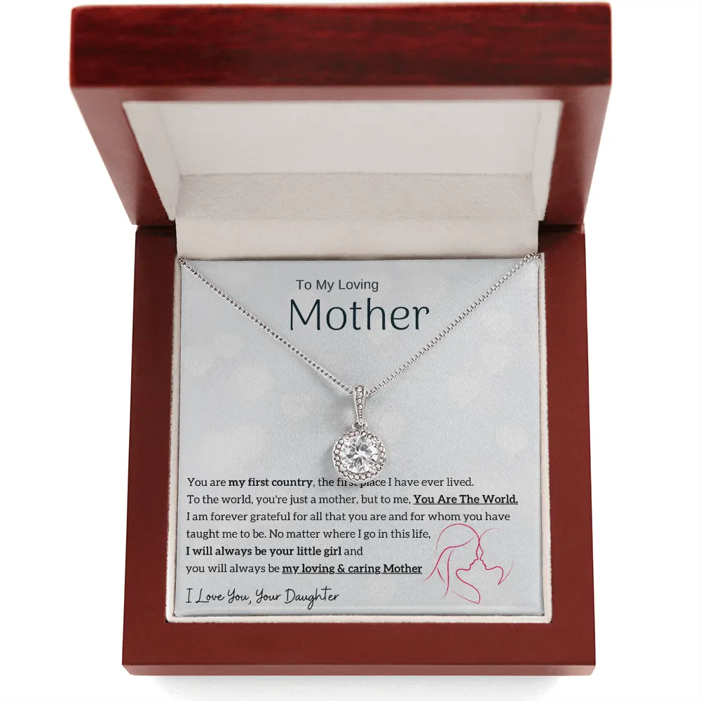 To My Loving Mother - You are my sunshine, I will always be your little girl (Extremely High Demand) - Eternal Hope Necklace