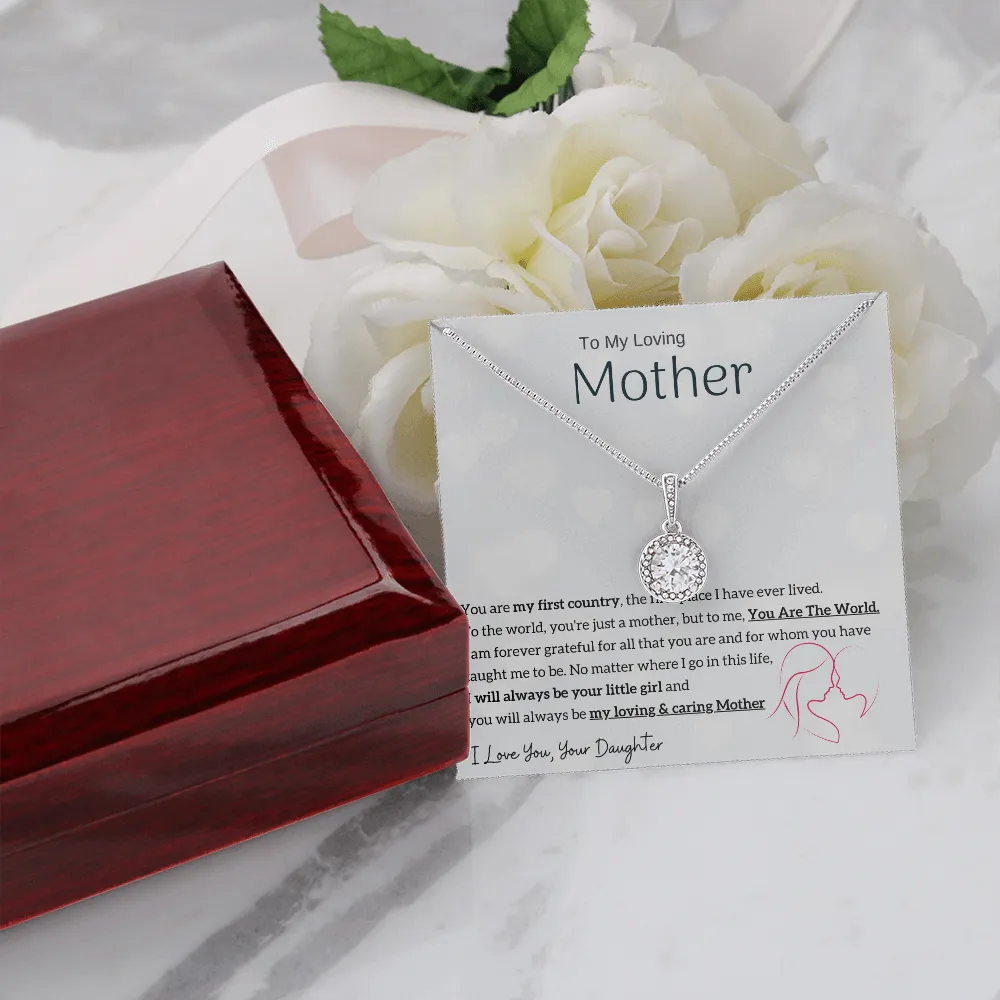 To My Loving Mother - You are my sunshine, I will always be your little girl (Extremely High Demand) - Eternal Hope Necklace