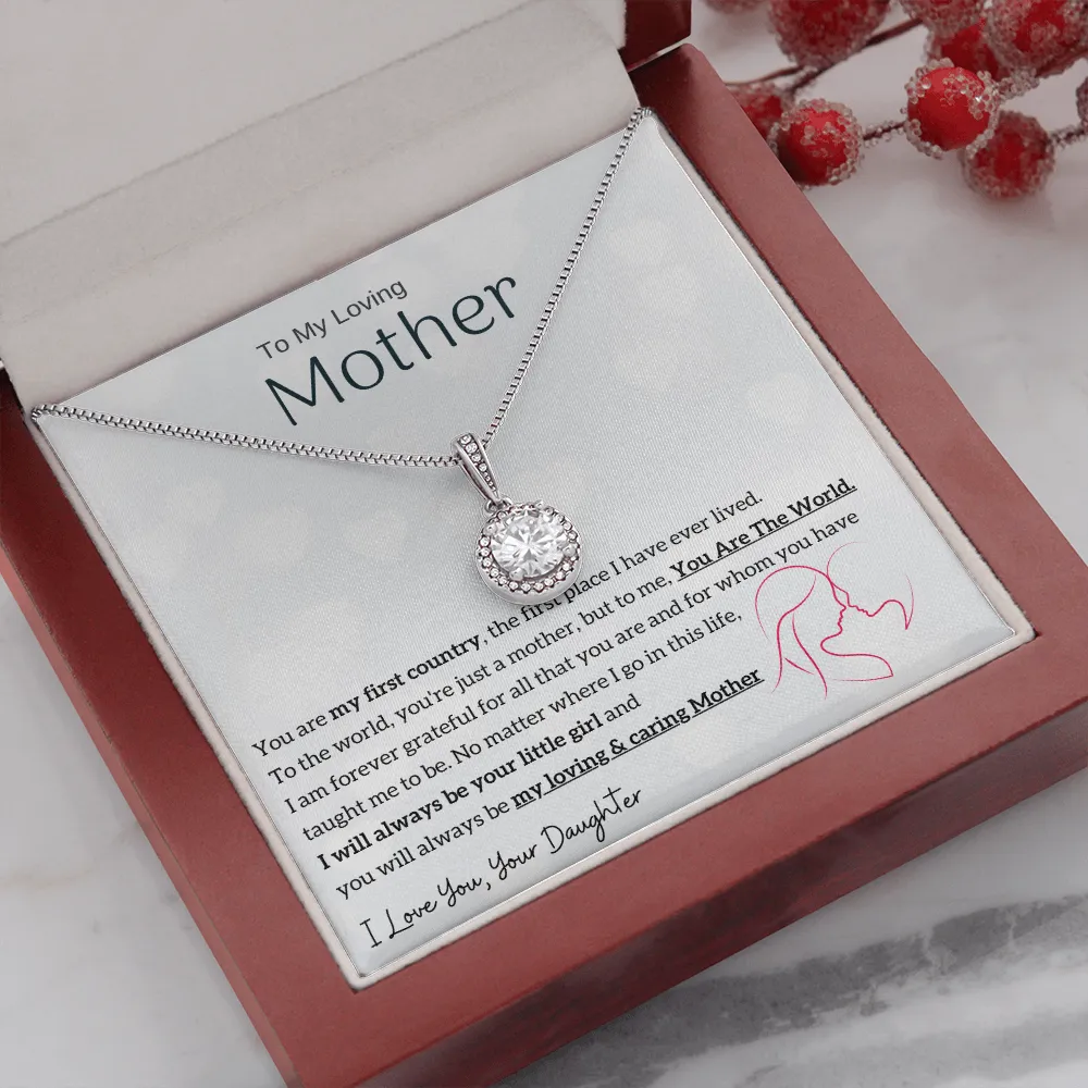 To My Loving Mother - You are my sunshine, I will always be your little girl (Extremely High Demand) - Eternal Hope Necklace
