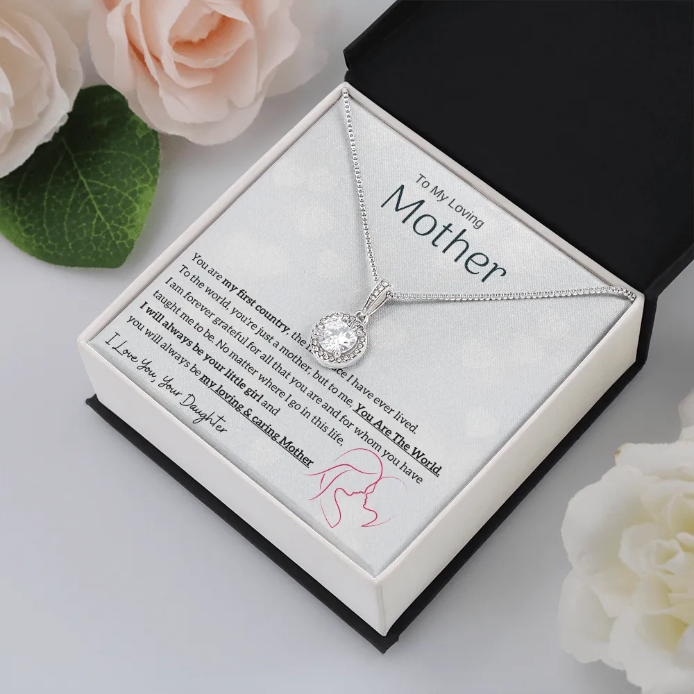 To My Loving Mother - You are my sunshine, I will always be your little girl (Extremely High Demand) - Eternal Hope Necklace