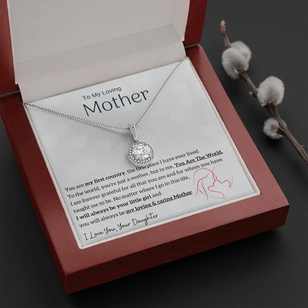 To My Loving Mother - You are my sunshine, I will always be your little girl (Extremely High Demand) - Eternal Hope Necklace