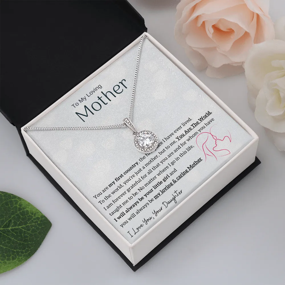 To My Loving Mother - You are my sunshine, I will always be your little girl (Extremely High Demand) - Eternal Hope Necklace