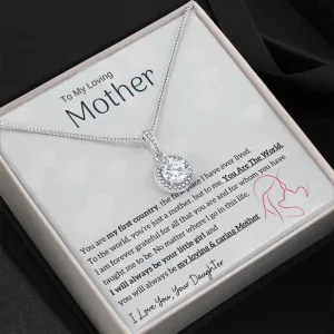To My Loving Mother - You are my sunshine, I will always be your little girl (Extremely High Demand) - Eternal Hope Necklace