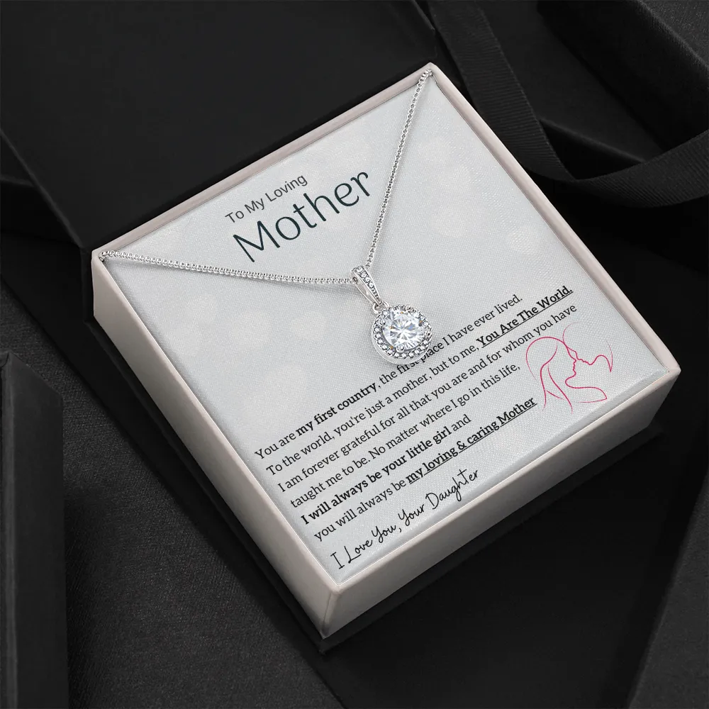 To My Loving Mother - You are my sunshine, I will always be your little girl (Extremely High Demand) - Eternal Hope Necklace