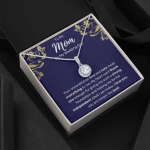 To My Mom On My Wedding Day Necklace