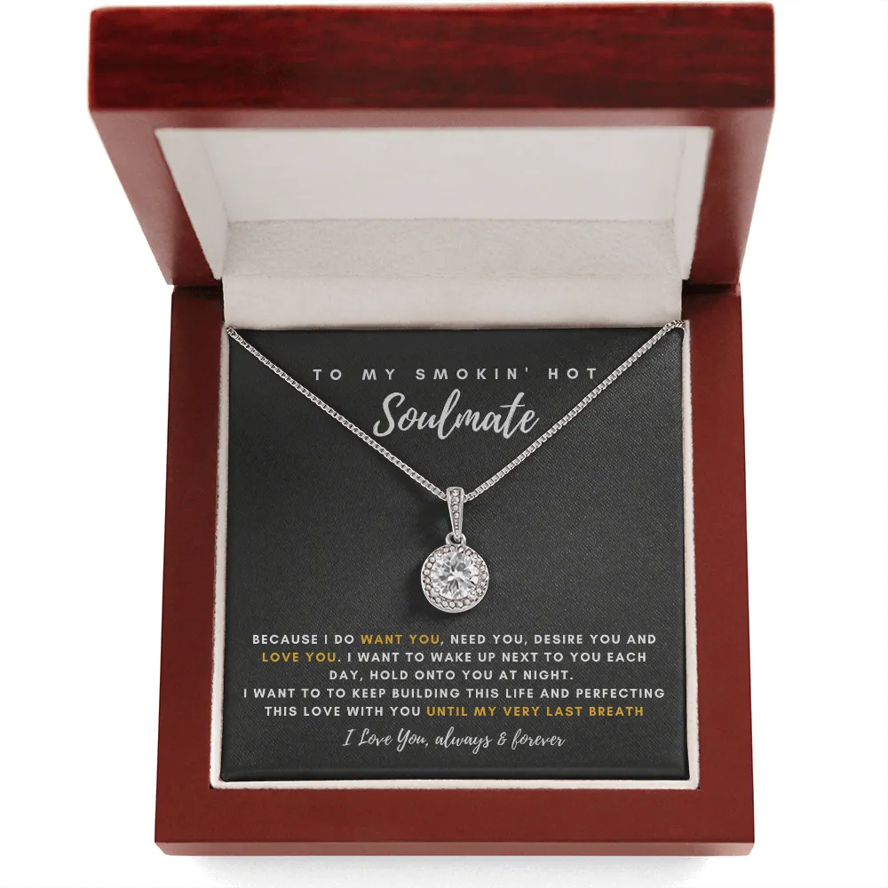 To My Smokin' Hot Wife - Thank You For Being The Love Of My Life! (3) (Extremely High Demand) - Eternal Hope Necklace