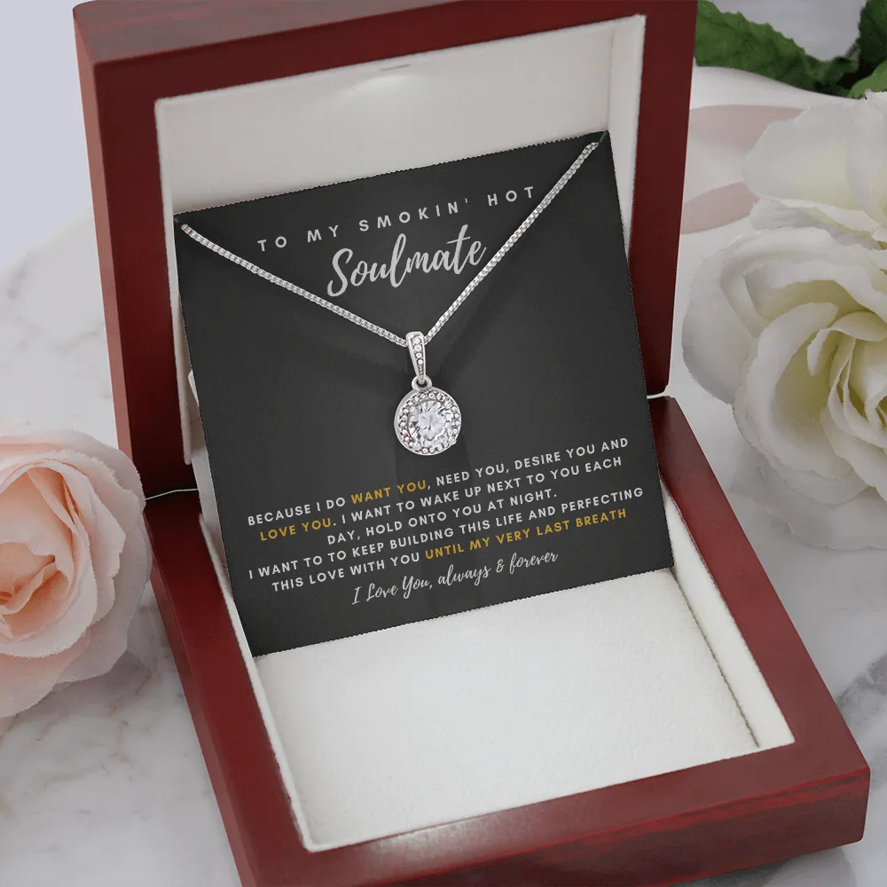 To My Smokin' Hot Wife - Thank You For Being The Love Of My Life! (3) (Extremely High Demand) - Eternal Hope Necklace
