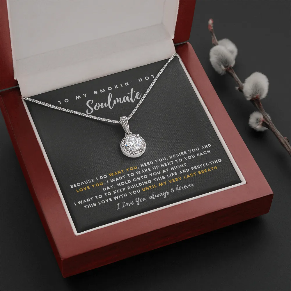 To My Smokin' Hot Wife - Thank You For Being The Love Of My Life! (3) (Extremely High Demand) - Eternal Hope Necklace