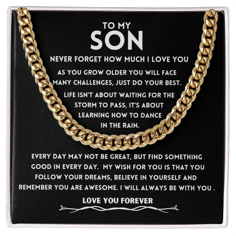 To My Son As You Grow Older