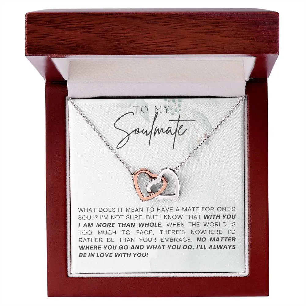 To My Soulmate l Interlocking Heart Necklace6 MC Interlocking Hearts Necklace