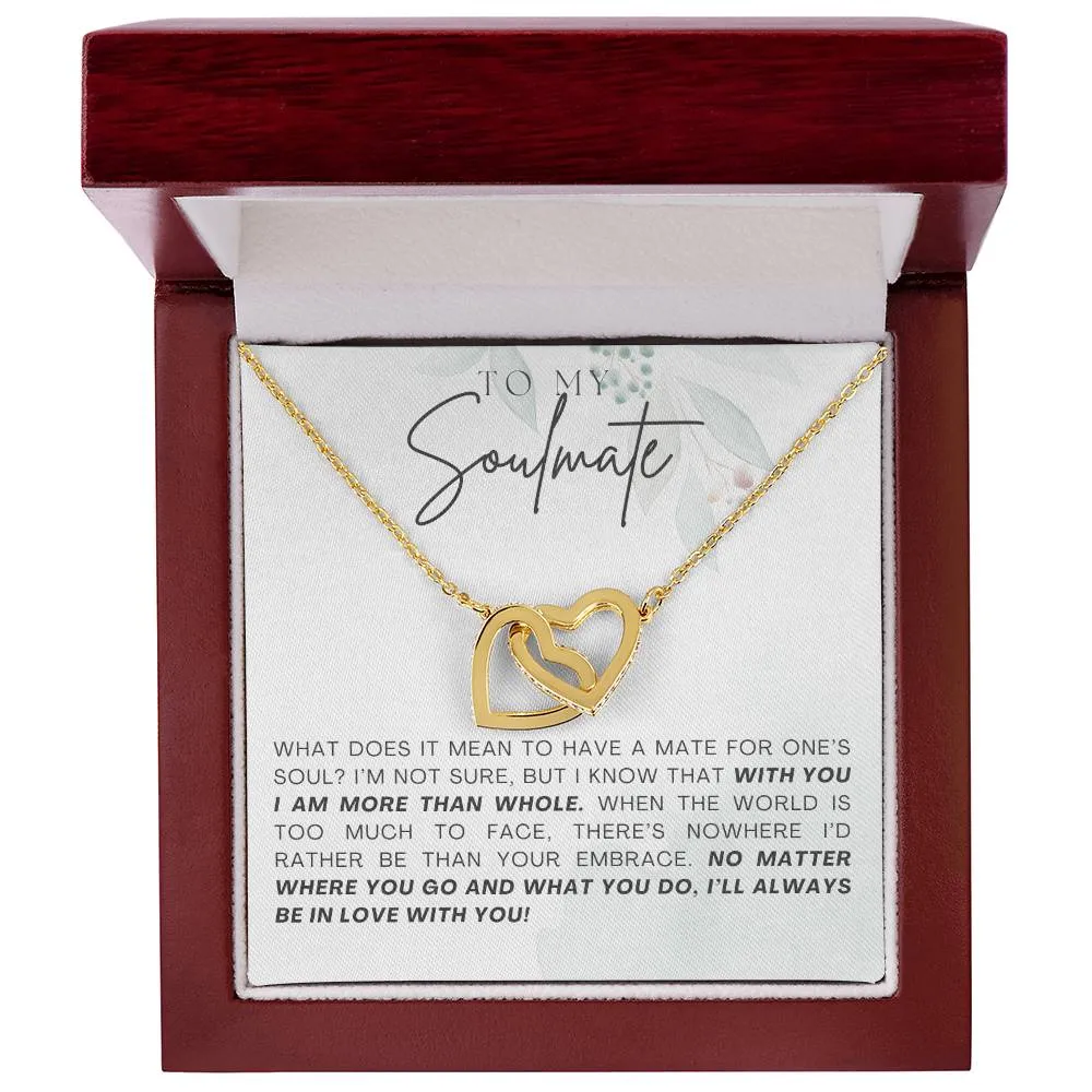 To My Soulmate l Interlocking Heart Necklace6 MC Interlocking Hearts Necklace