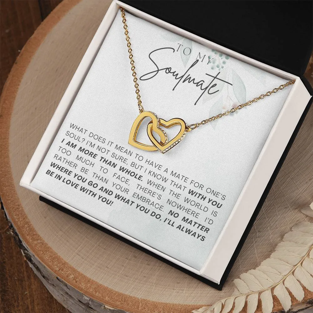 To My Soulmate l Interlocking Heart Necklace6 MC Interlocking Hearts Necklace
