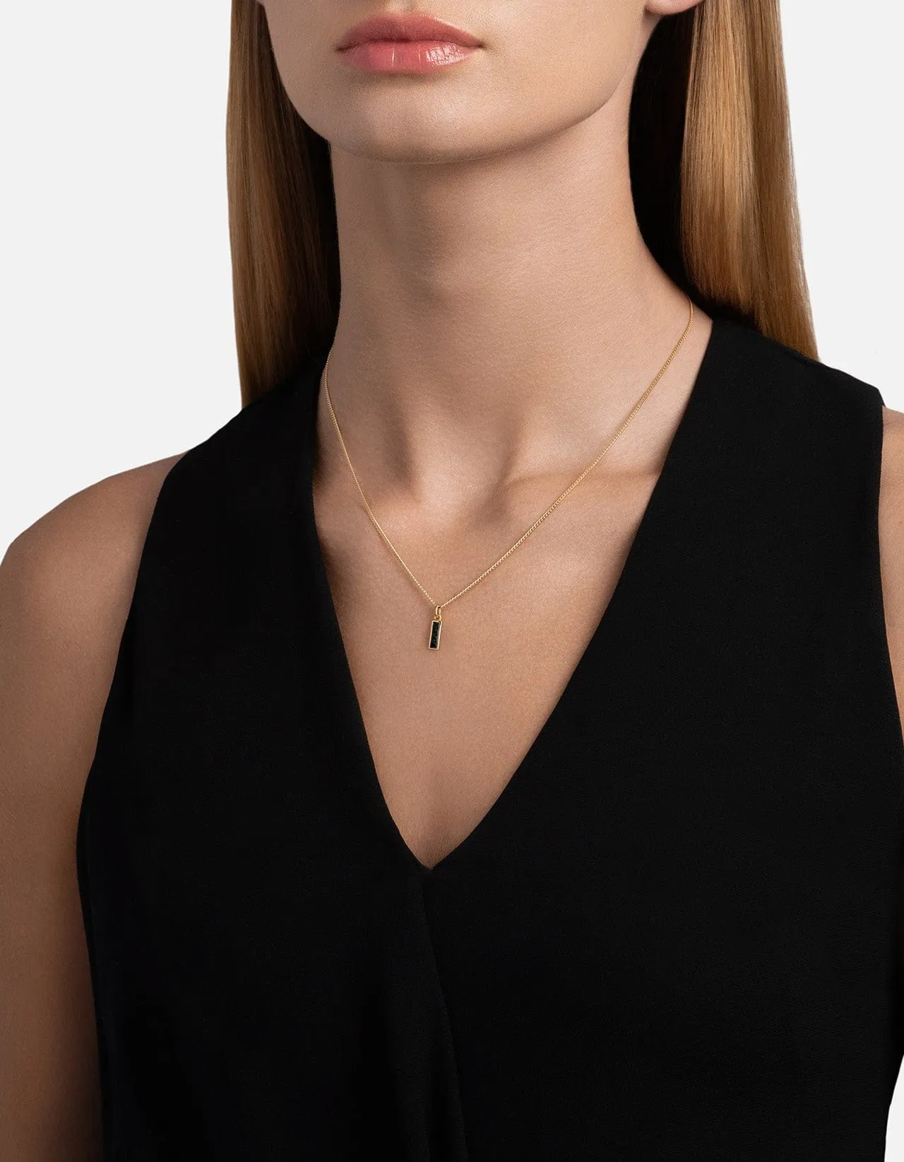 Totem Spinels Necklace, Gold Vermeil