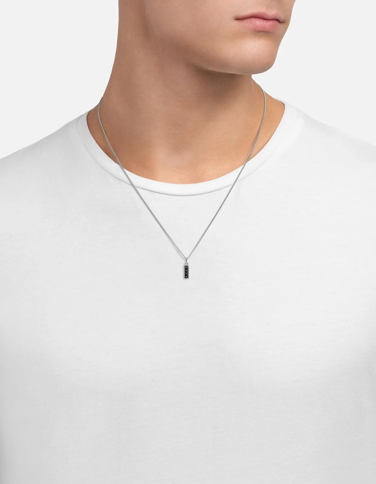 Totem Spinels Necklace, Sterling Silver