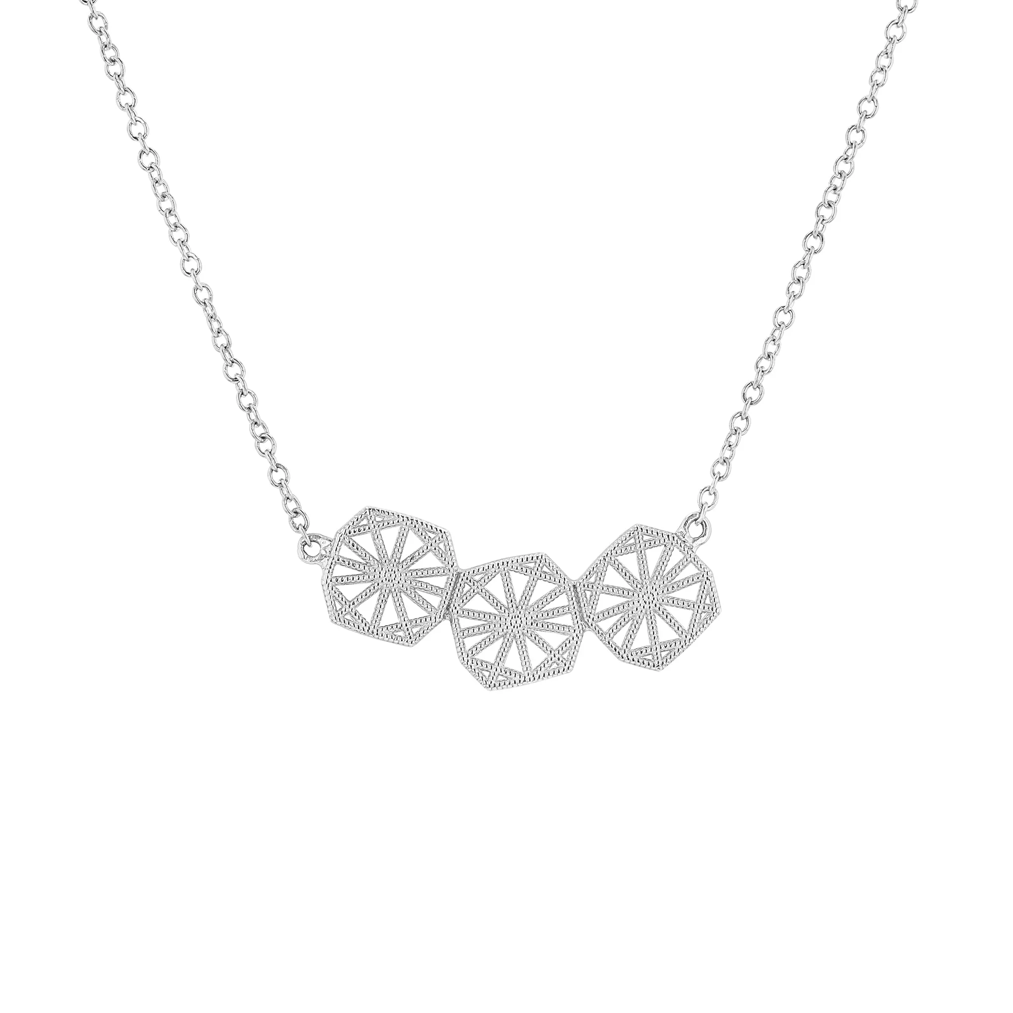 Triple Mini Lace Deco Necklace - II