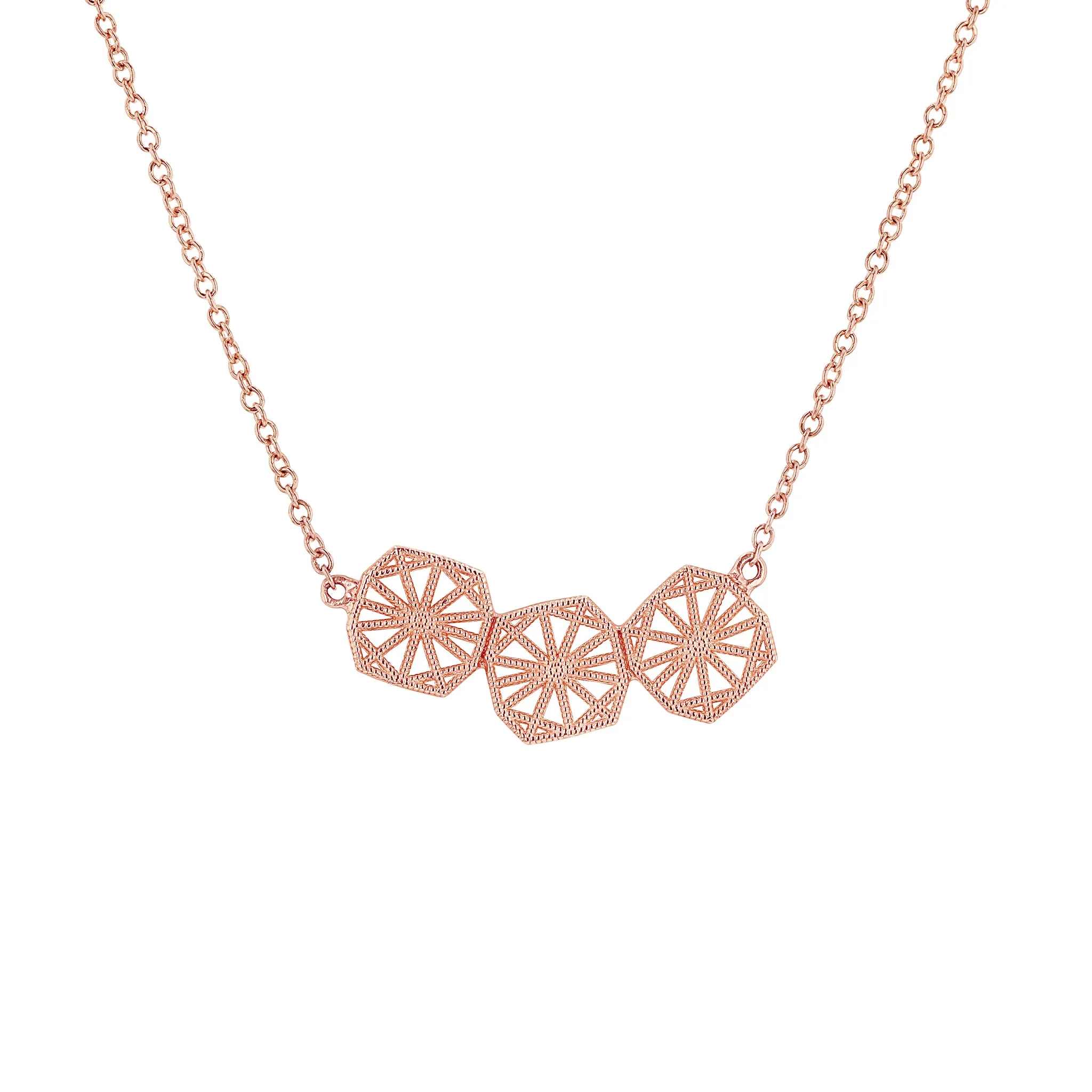 Triple Mini Lace Deco Necklace - II