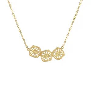 Triple Mini Lace Deco Necklace - II