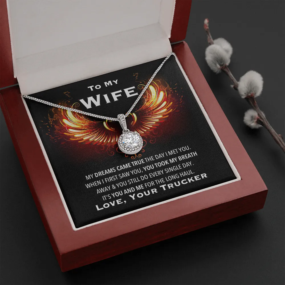 Trucker's Wife Eternal Love Valentine's Necklace