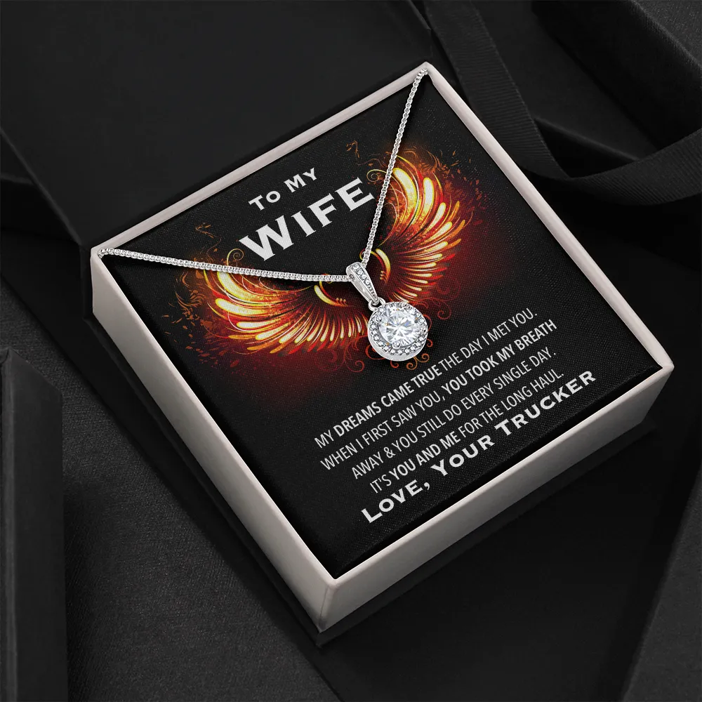 Trucker's Wife Eternal Love Valentine's Necklace