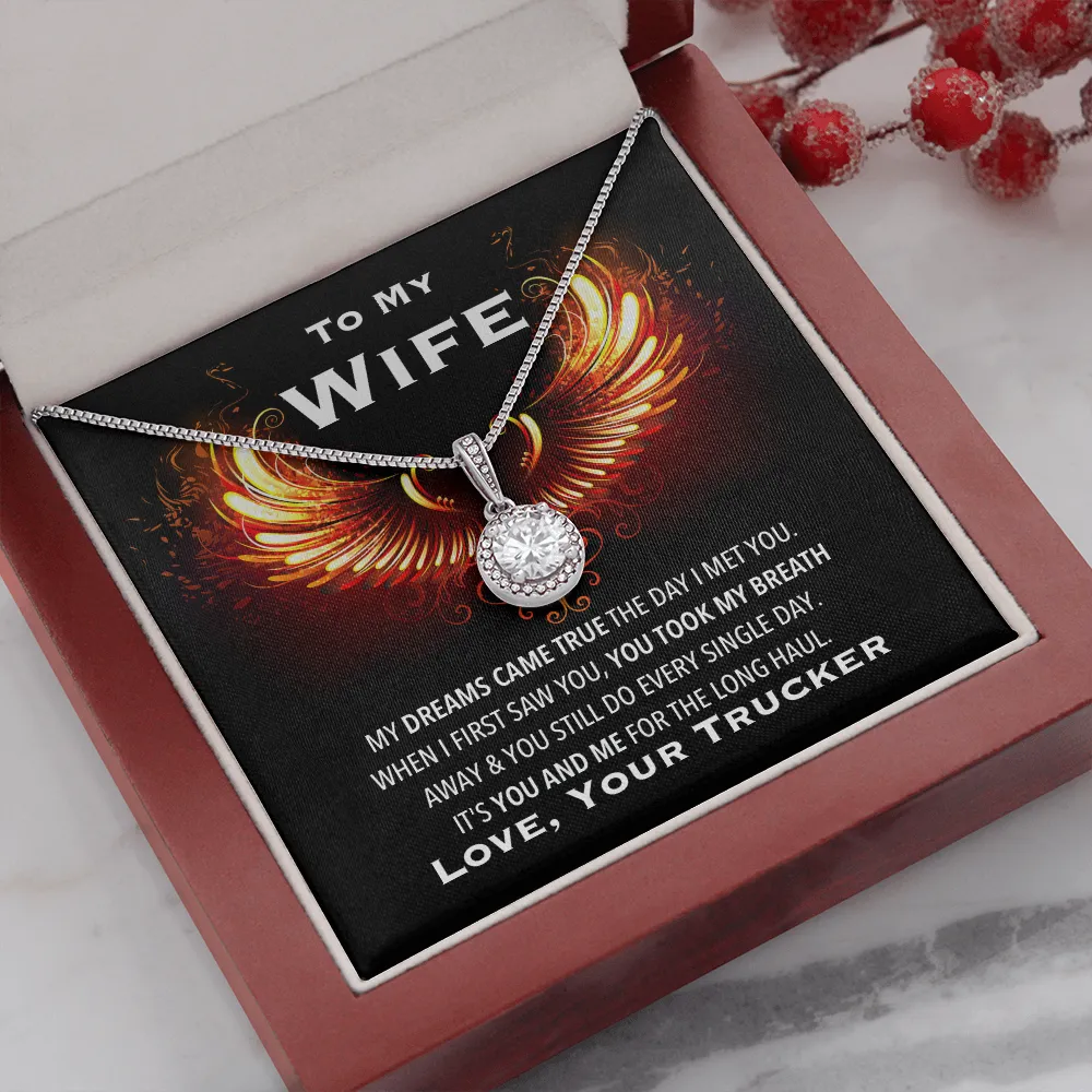 Trucker's Wife Eternal Love Valentine's Necklace