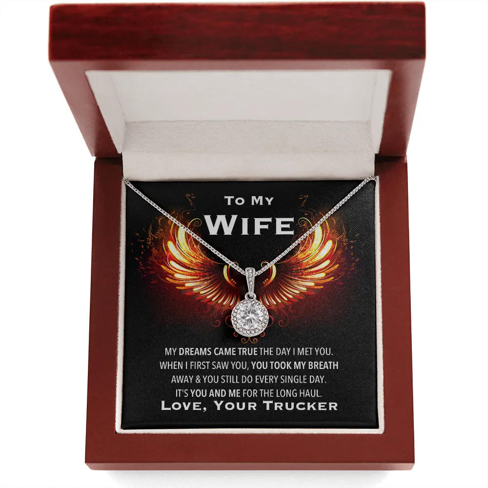 Trucker's Wife Eternal Love Valentine's Necklace