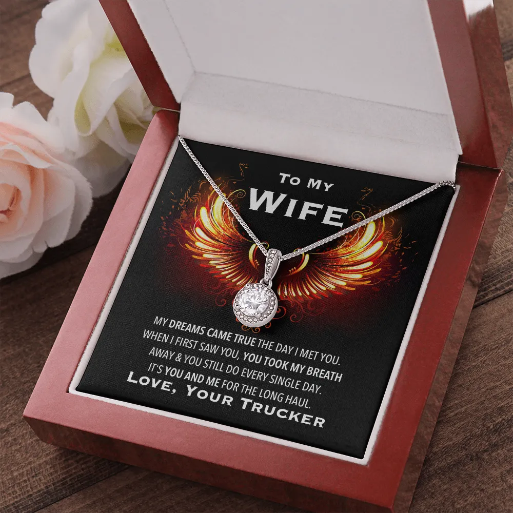 Trucker's Wife Eternal Love Valentine's Necklace