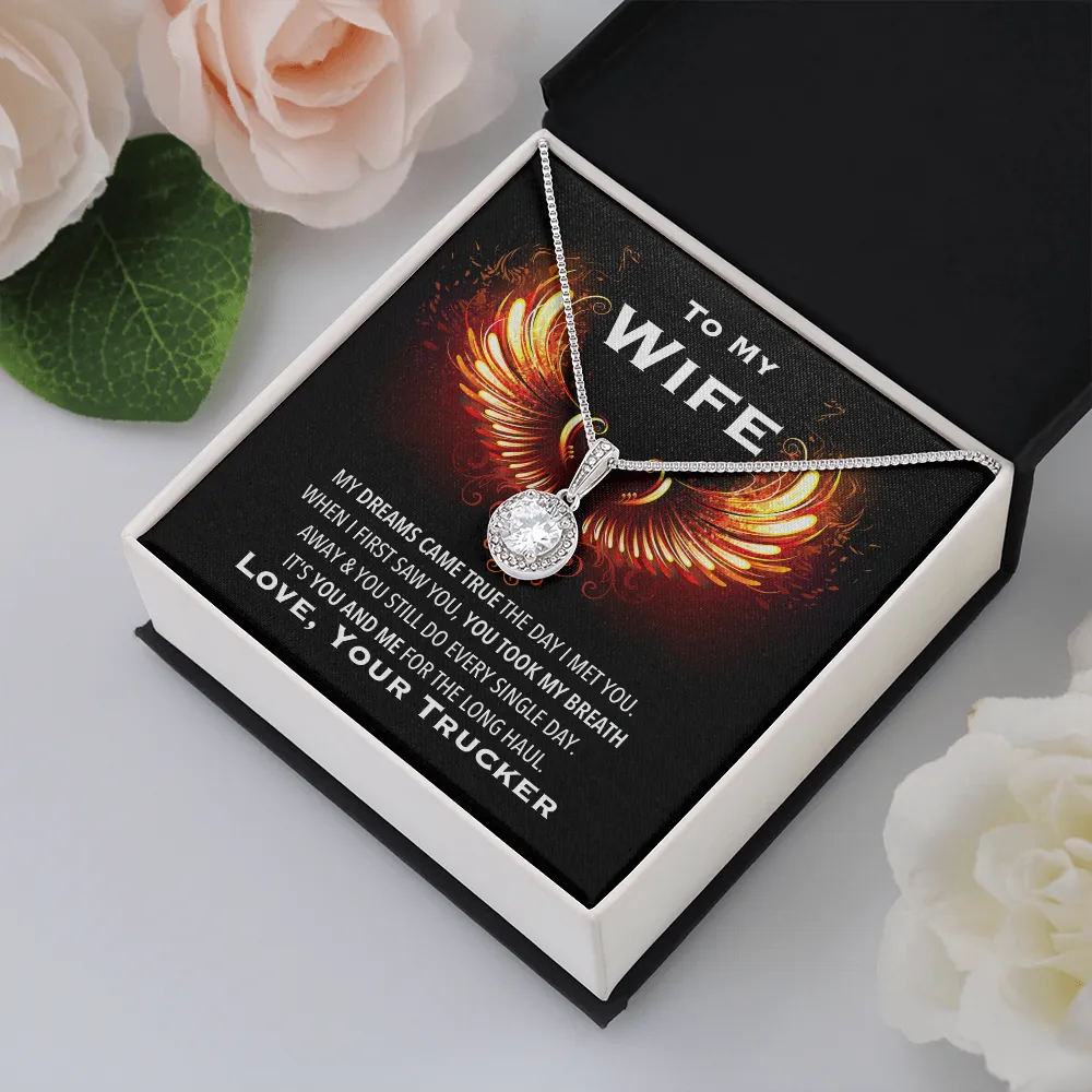 Trucker's Wife Eternal Love Valentine's Necklace