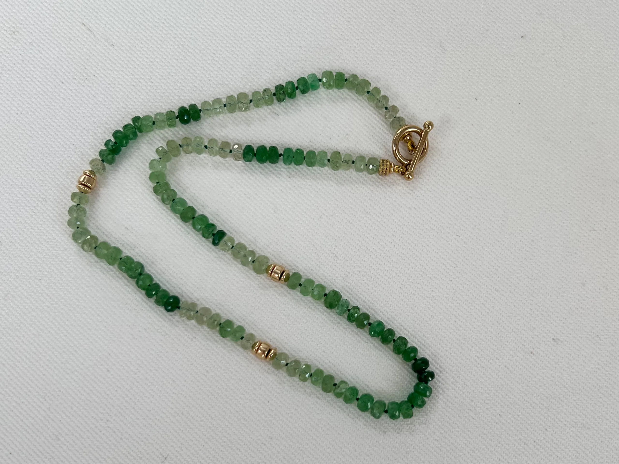 Tsavorite Ombre Necklace