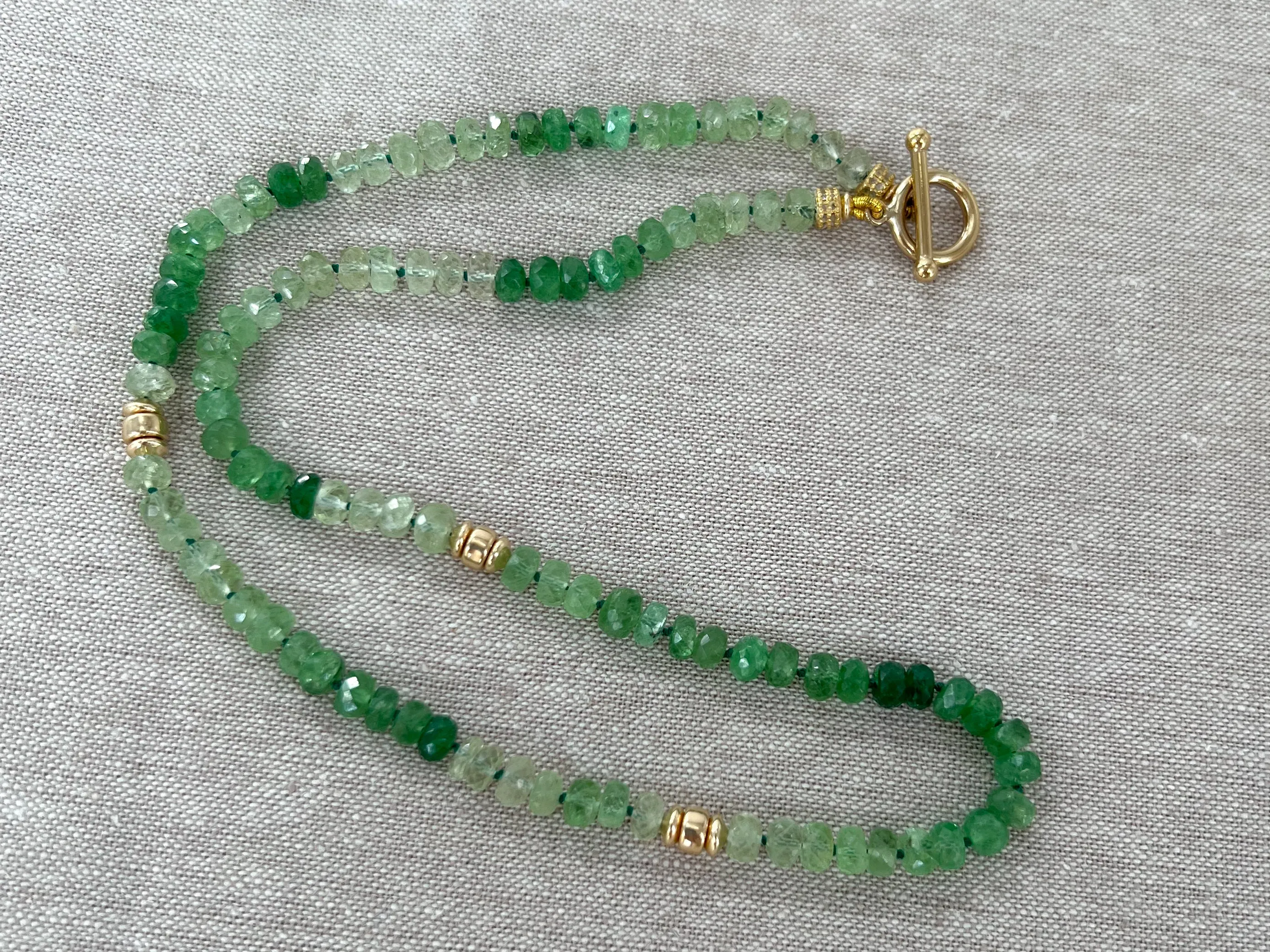 Tsavorite Ombre Necklace