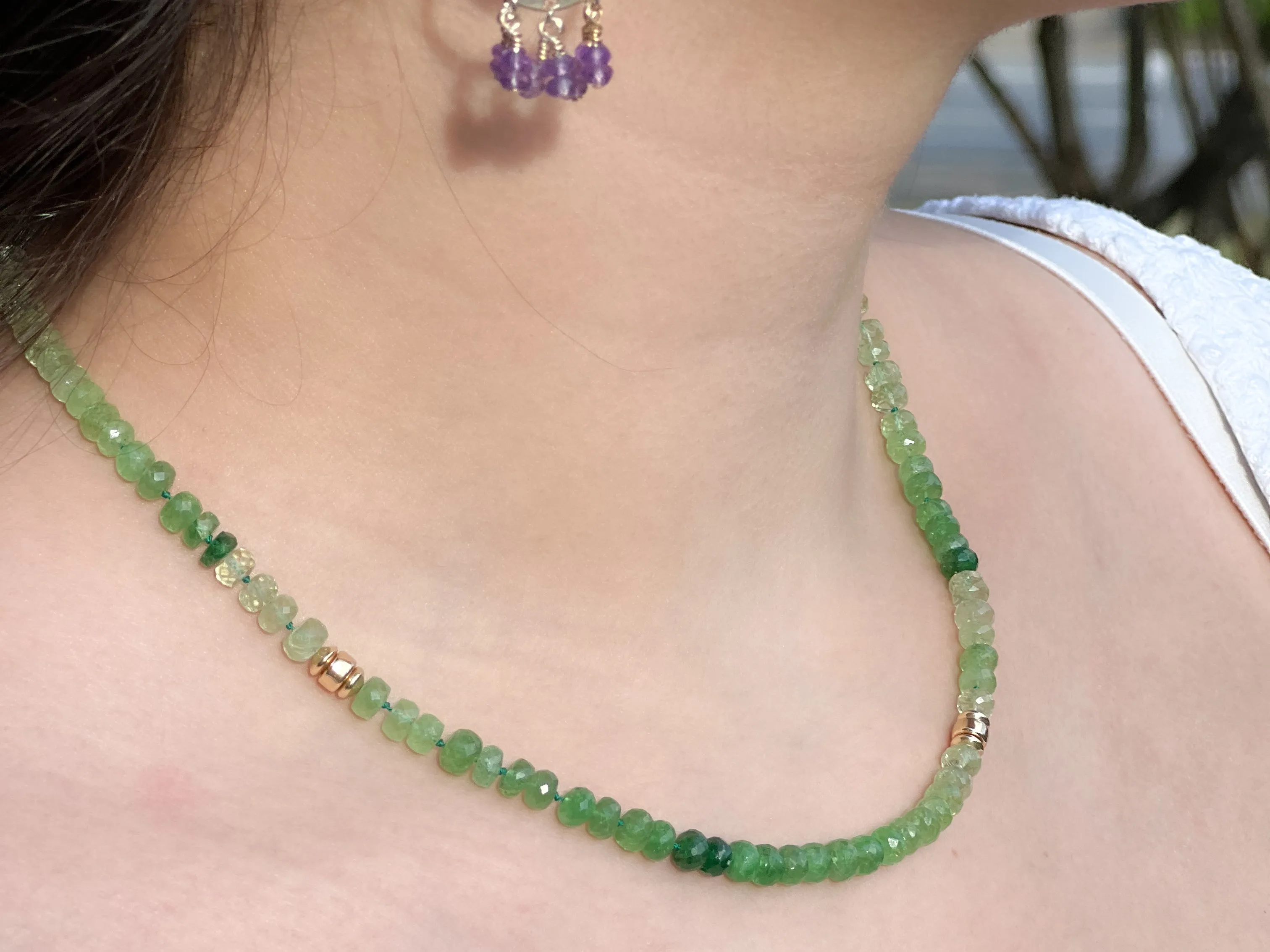 Tsavorite Ombre Necklace
