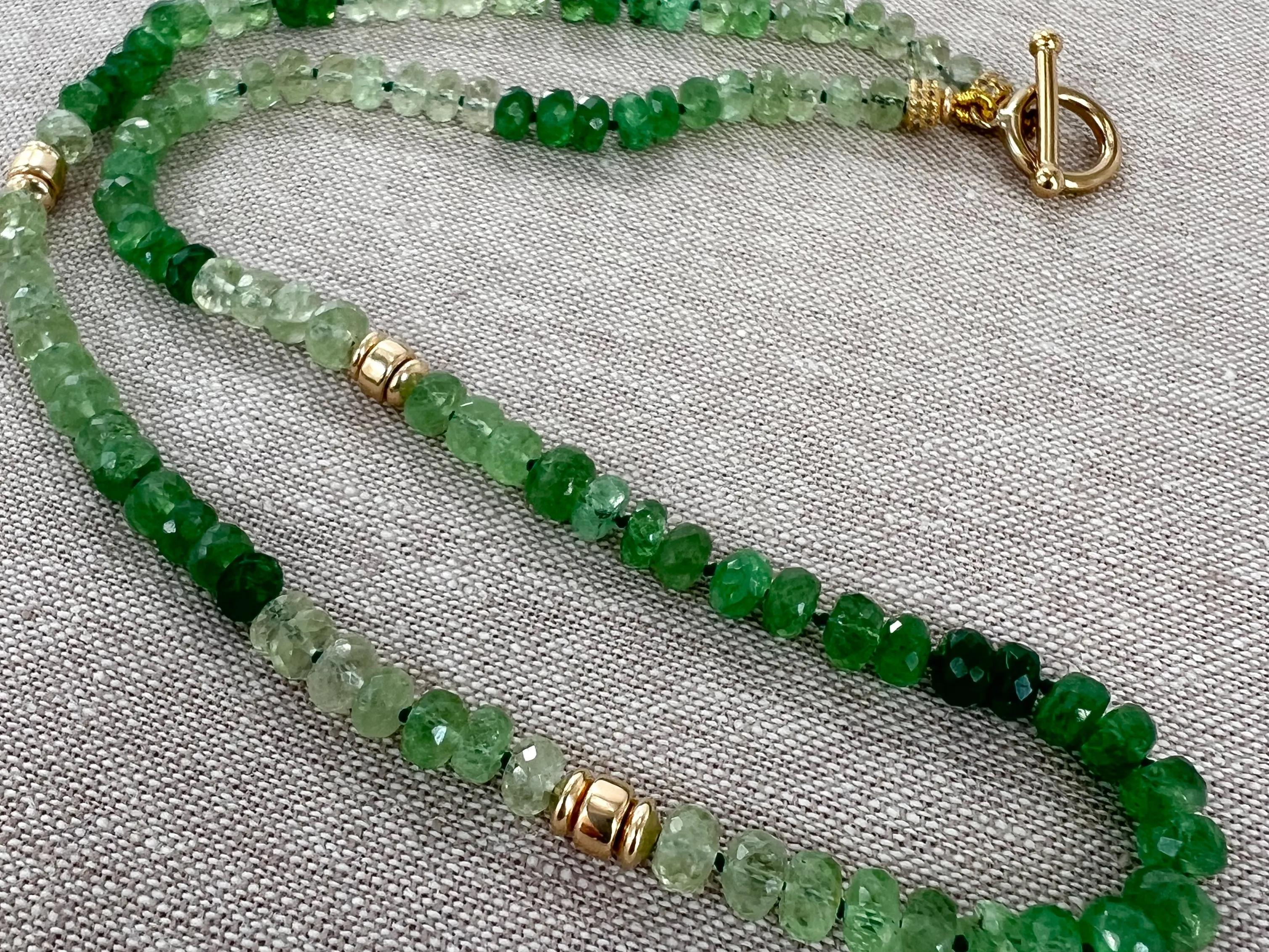 Tsavorite Ombre Necklace