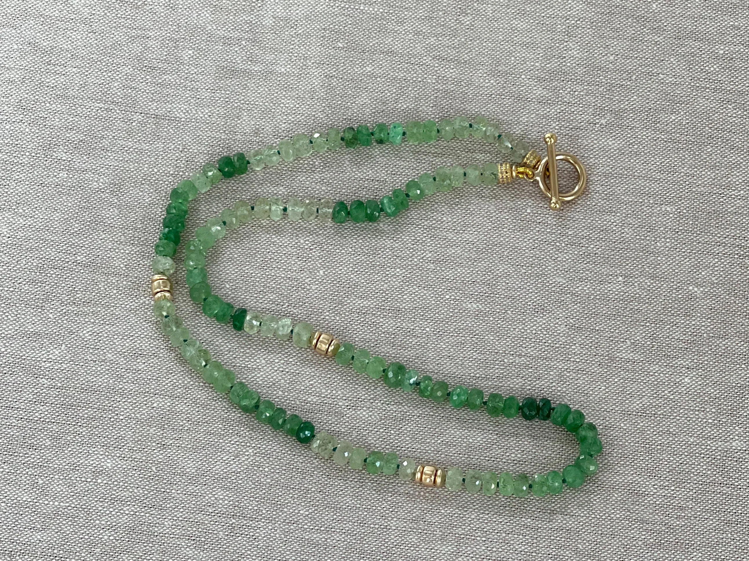Tsavorite Ombre Necklace
