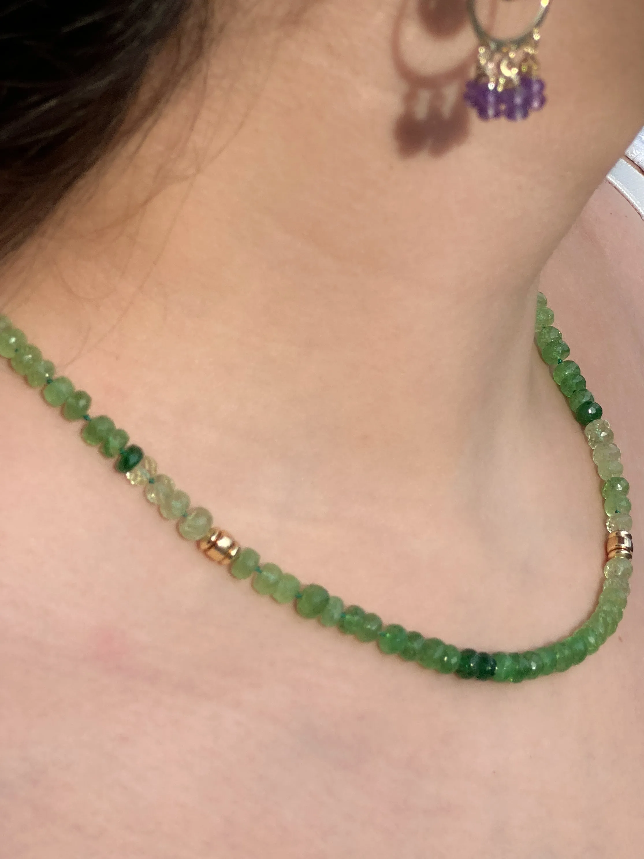 Tsavorite Ombre Necklace