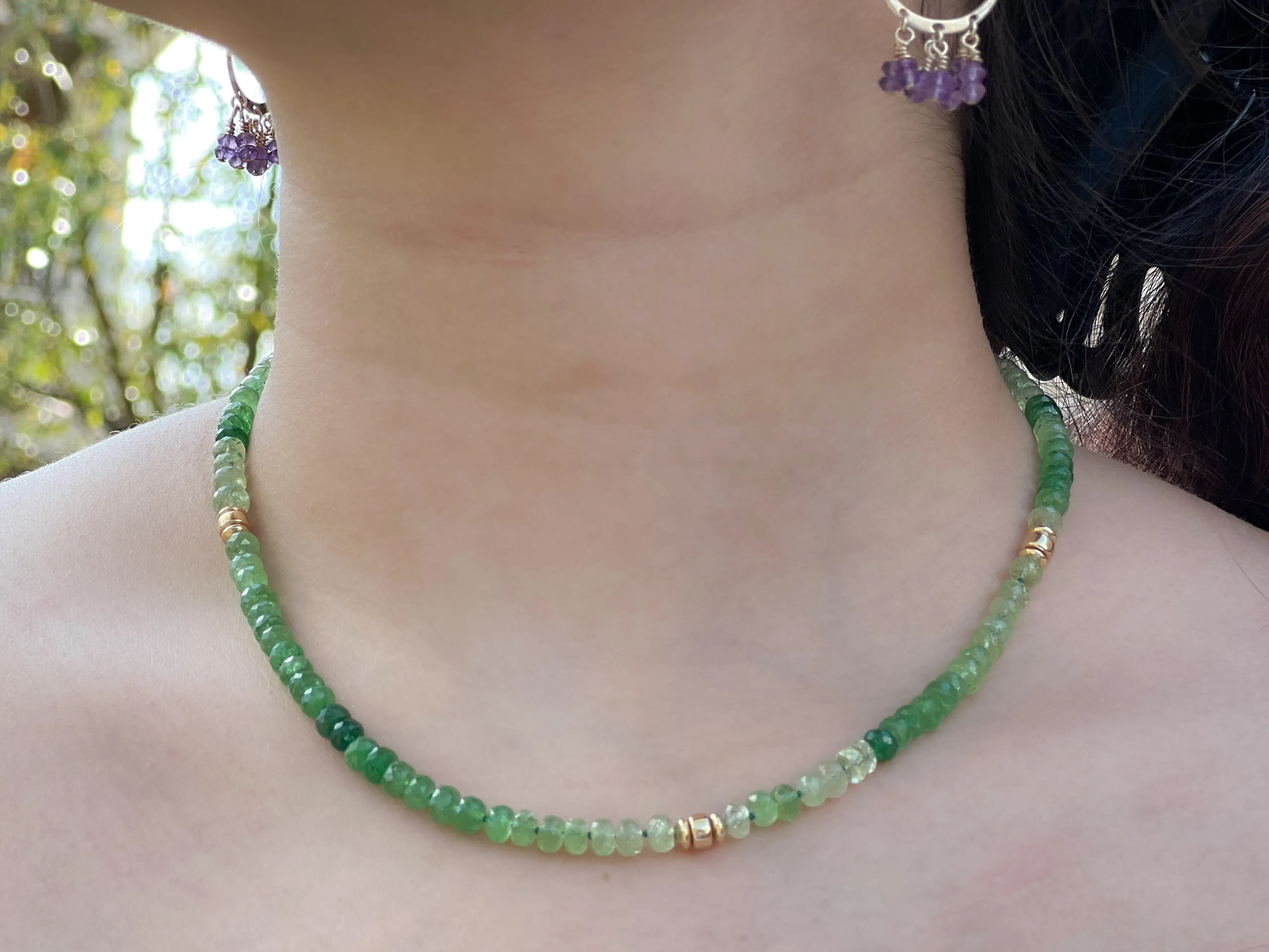Tsavorite Ombre Necklace