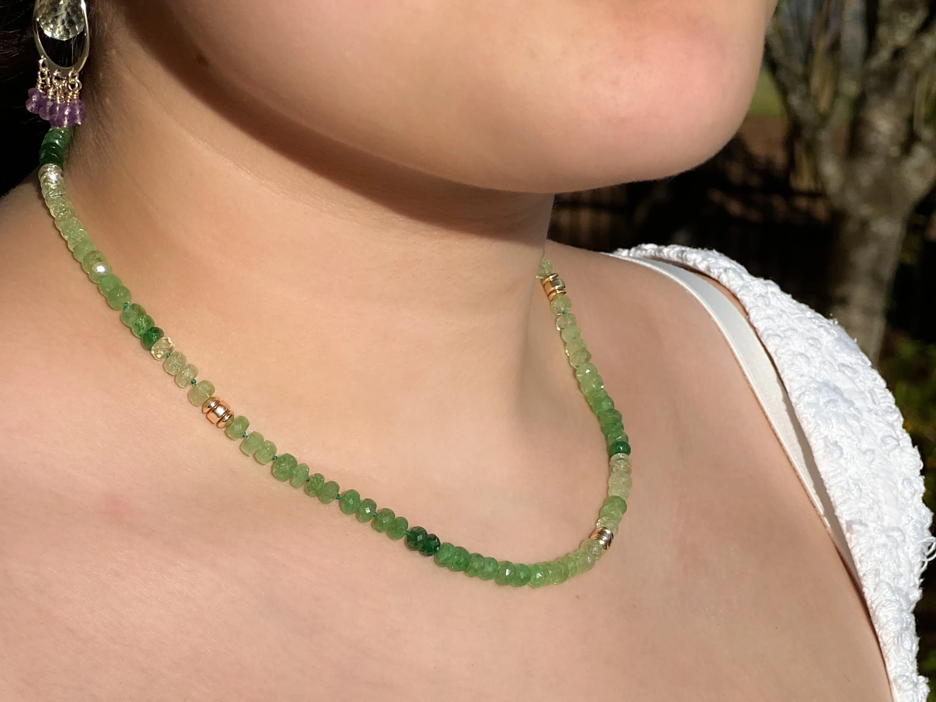 Tsavorite Ombre Necklace