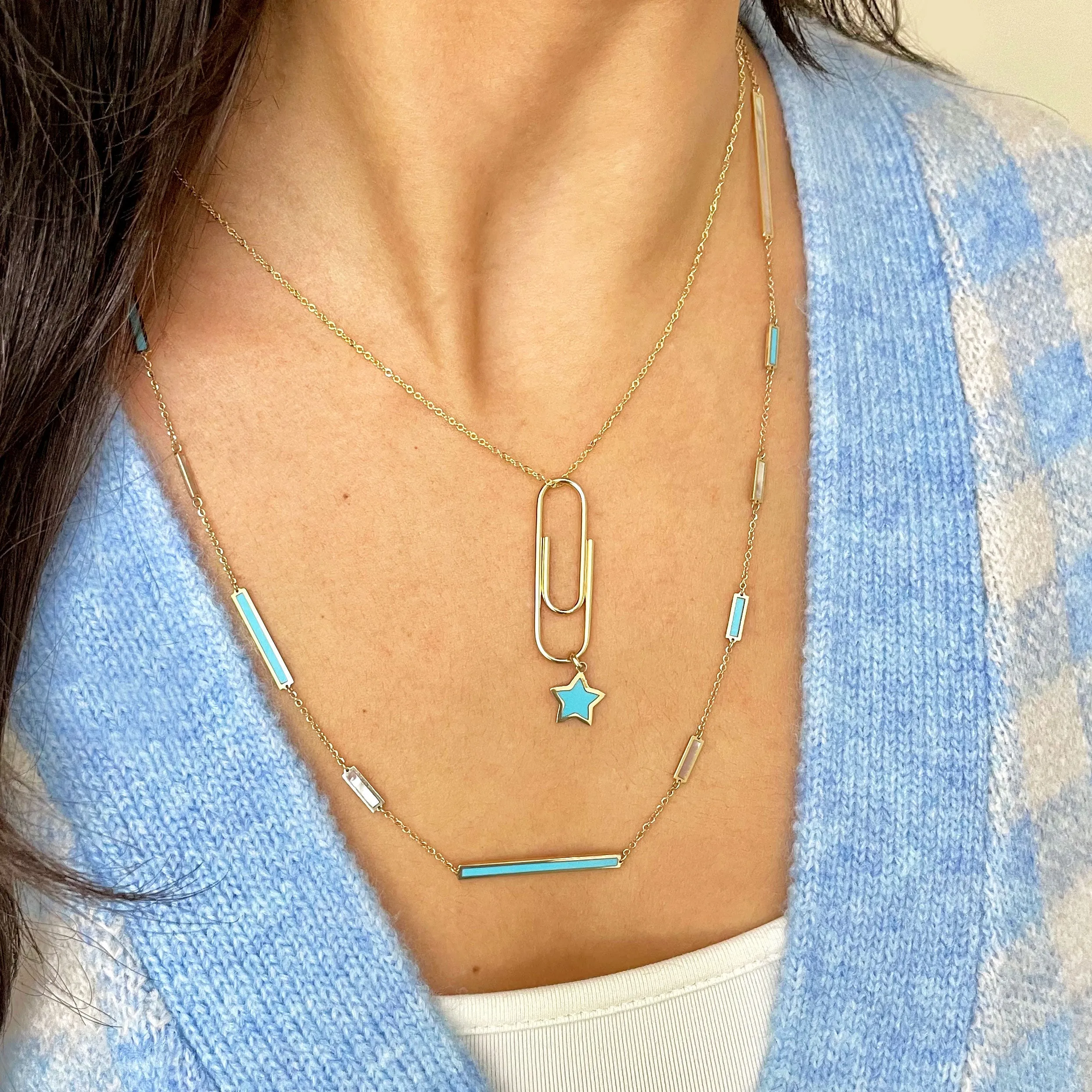 Turquoise Star Charm