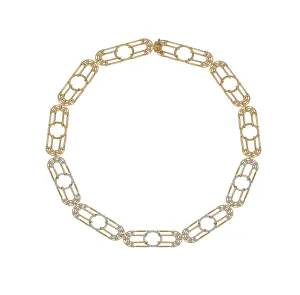 Twist Kaleidoscope X Diamond Necklace