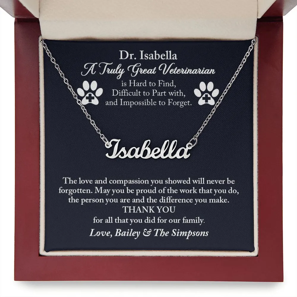 Veterinarian Personalized Gift, Thank You Gift for Veterinarian