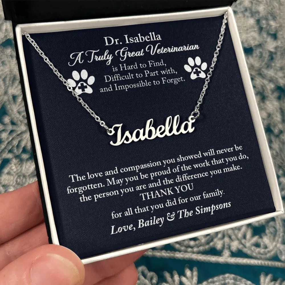 Veterinarian Personalized Gift, Thank You Gift for Veterinarian