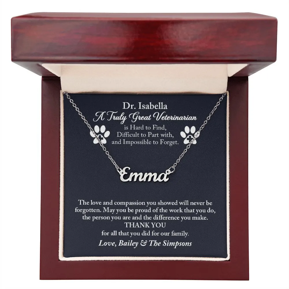 Veterinarian Personalized Gift, Thank You Gift for Veterinarian