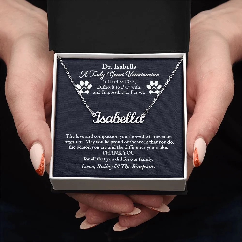 Veterinarian Personalized Gift, Thank You Gift for Veterinarian