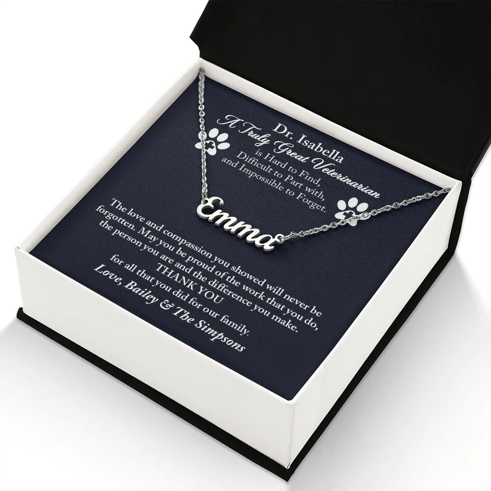 Veterinarian Personalized Gift, Thank You Gift for Veterinarian