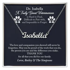 Veterinarian Personalized Gift, Thank You Gift for Veterinarian