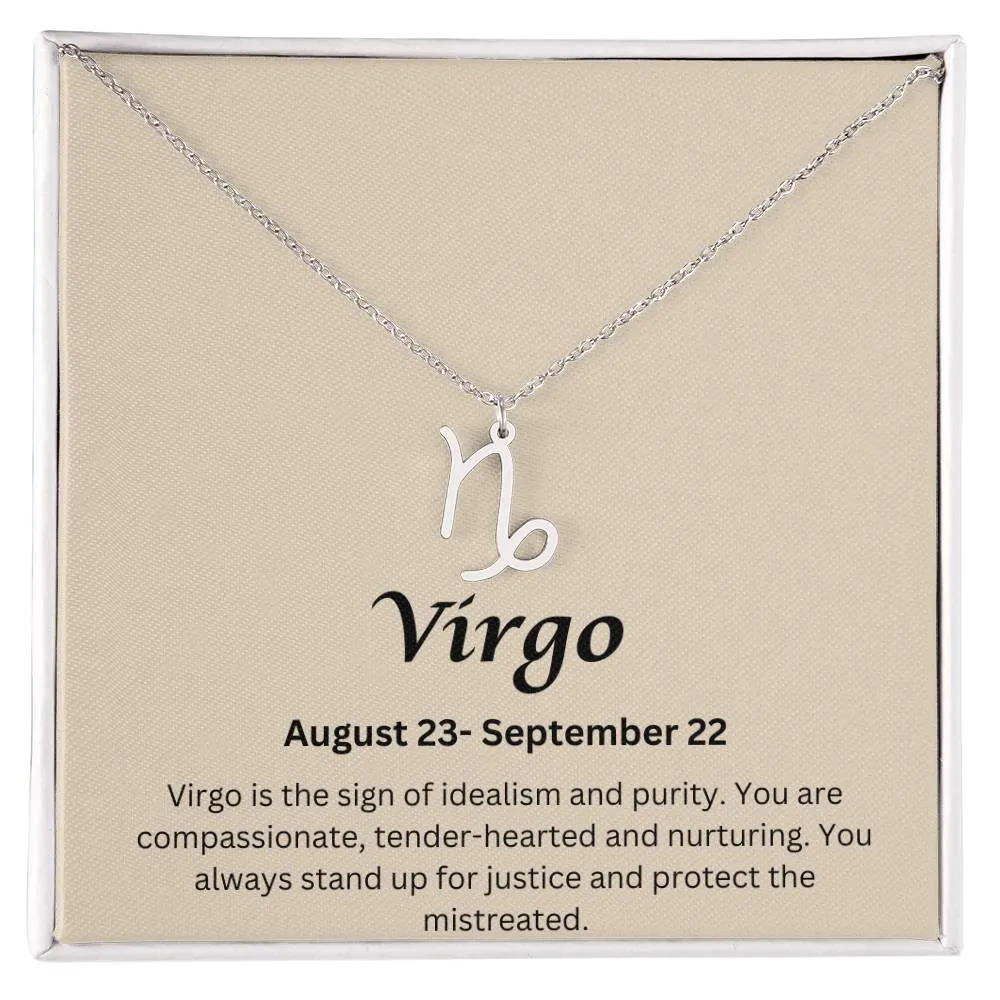 Virgo Sign Necklace