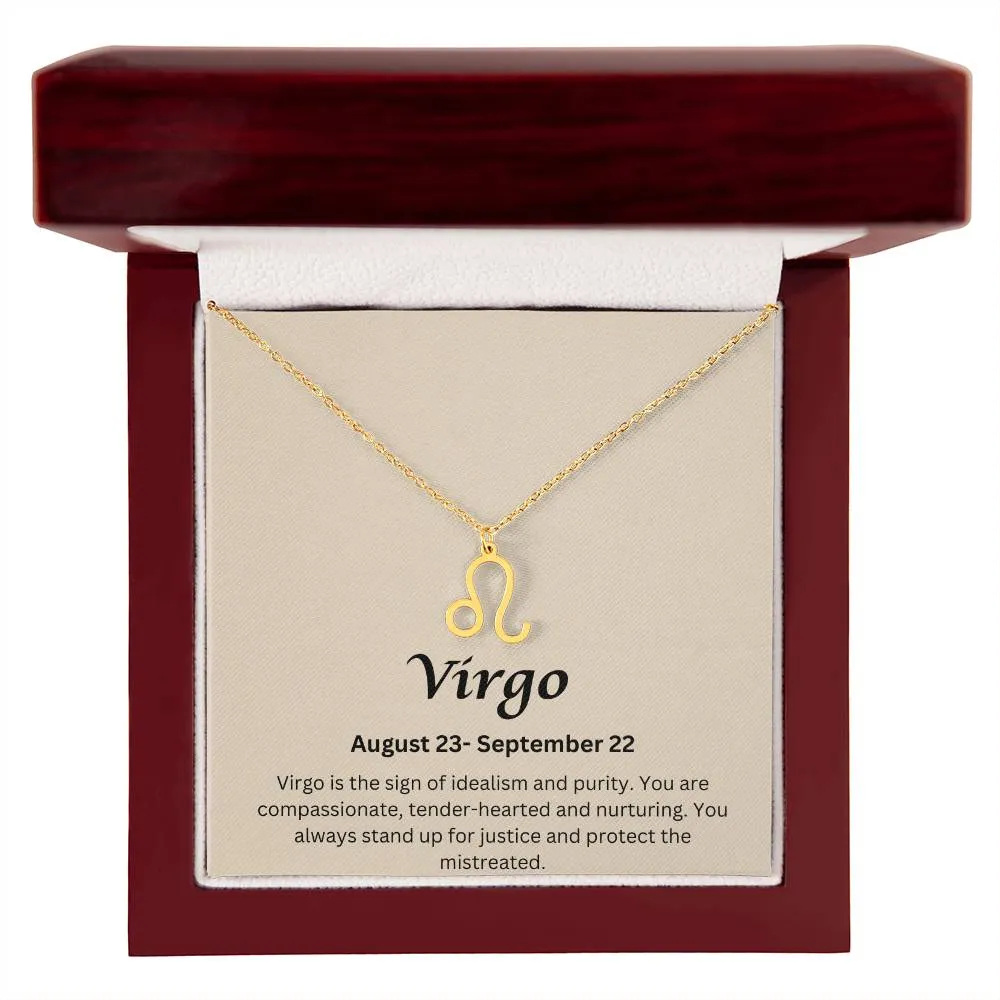 Virgo Sign Necklace